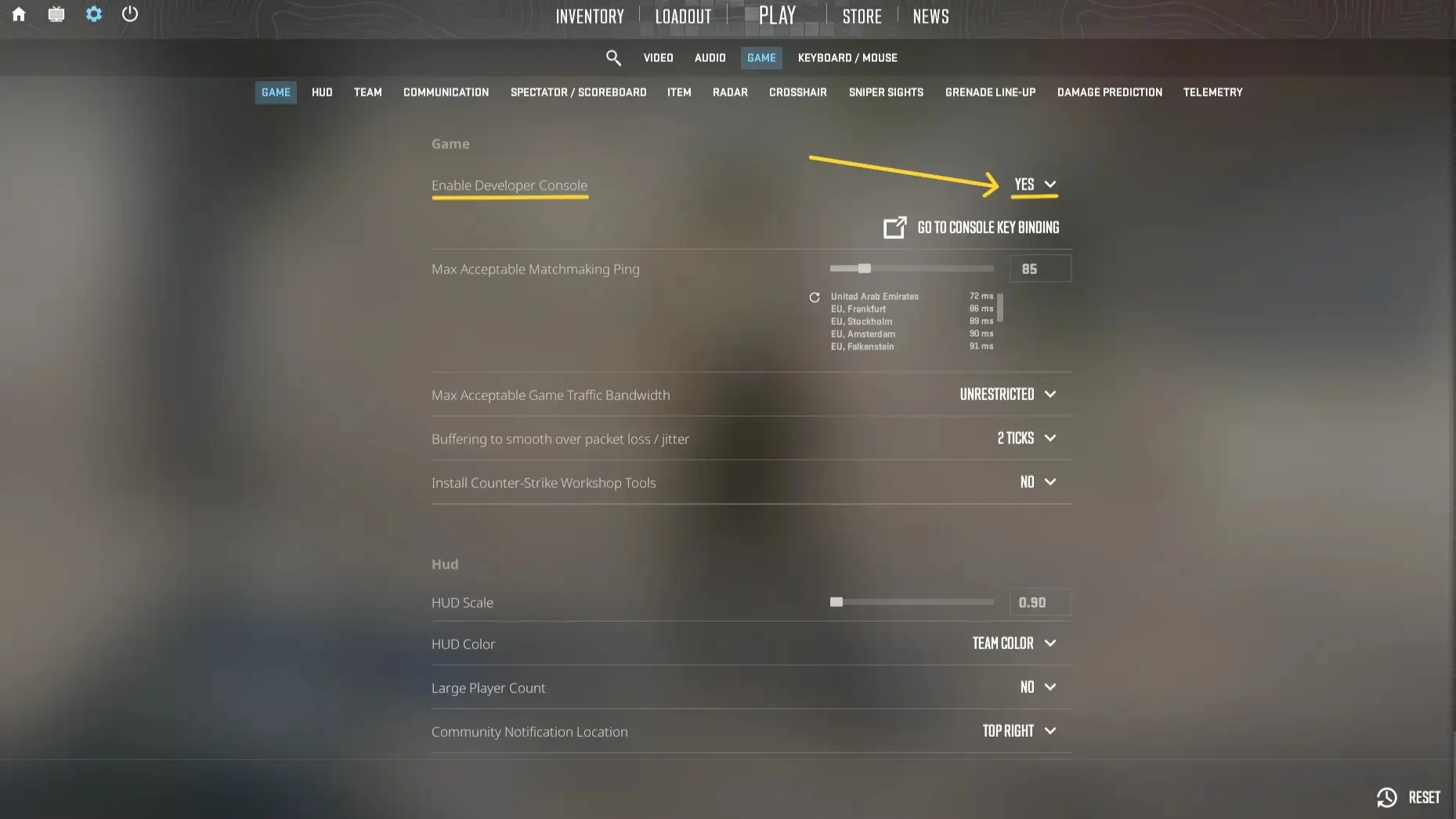 چگونه کنسول بازی cs2 را فعال کنیم؟ How to Enable Console in cs2 webp